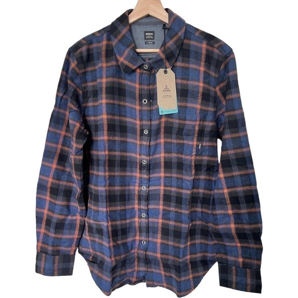 NEW Women’s PrAna Golden Canyon Flannel Size L - Picture 1 of 8